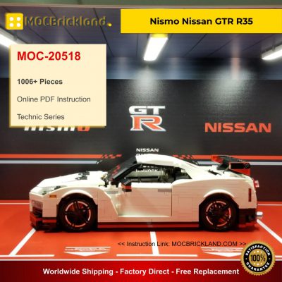 Nismo Nissan GTR R35 MOC 20518 Technic Designed By Firas Legocars With 1006 Pieces