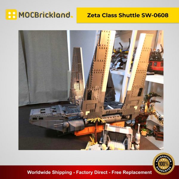 Zeta Class Shuttle SW-0608 MOC 26523 Star Wars Designed By Renegade369 With 1612 Pieces