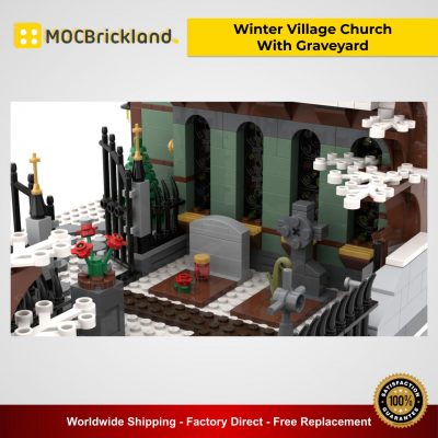 Winter Village Church With Graveyard MOC 31149 Creator Designed By Basti89 With 906 Pieces