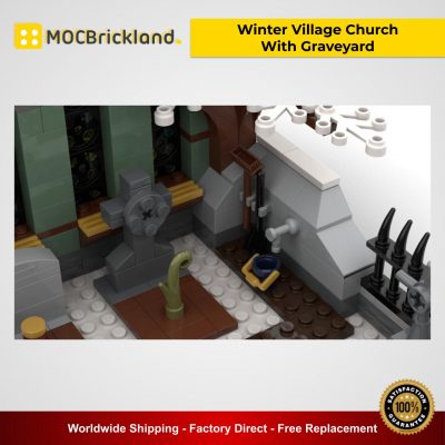 Winter Village Church With Graveyard MOC 31149 Creator Designed By Basti89 With 906 Pieces