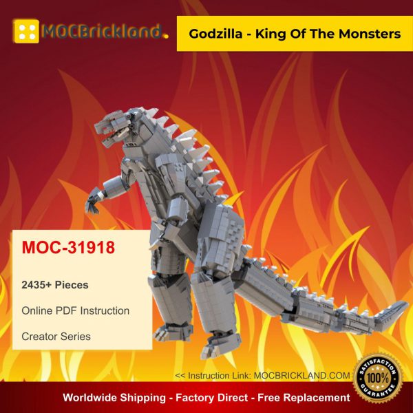 Godzilla - King Of The Monsters MOC 31918 Creator Designed By LordofAngmarMB With 2435 Pieces