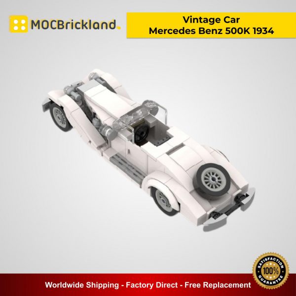 Vintage Car - Mercedes Benz 500K 1934 MOC 34594 Technic Designed By SugarBricks With 220 Pieces