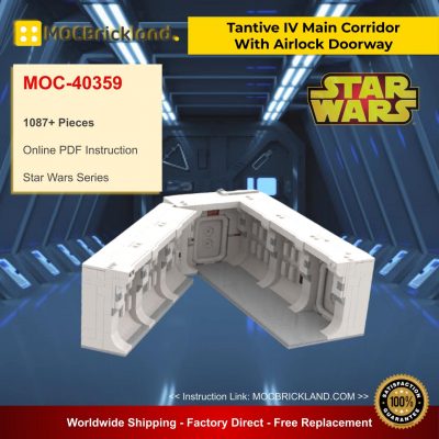 Tantive IV Main Corridor With Airlock Doorway MOC 40359 Star Wars By TheCreatorr With 1087 Pieces