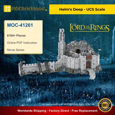 Helm's Deep - UCS Scale MOC 41261 Movie Designed By Playwell Bricks With 6189 Pieces