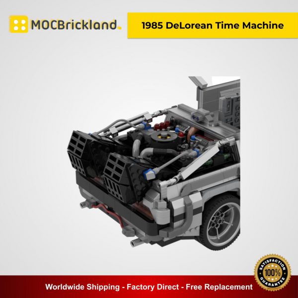 Back to the Future 1985 DeLorean Time Machine MOC 42632 Movie Designed By Luissaladrigas With 2583 Pieces