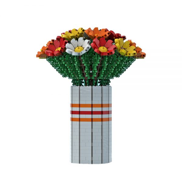 Bouquet of Colorful Flowers Creator MOC-60822 by Ben_Stephenson WITH 1963 PIECES