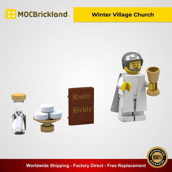 Winter Village Church MOC 6195 City Designed By Bricksandtiles With 2212 Pieces
