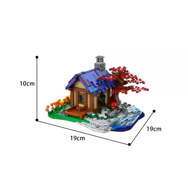 Tiny House At The Sea Creator MOC-66465 by brickgloria WITH 842 PIECES