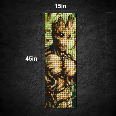 King Groot Pixel Art Movie MOC-90170 WITH 6912 PIECES