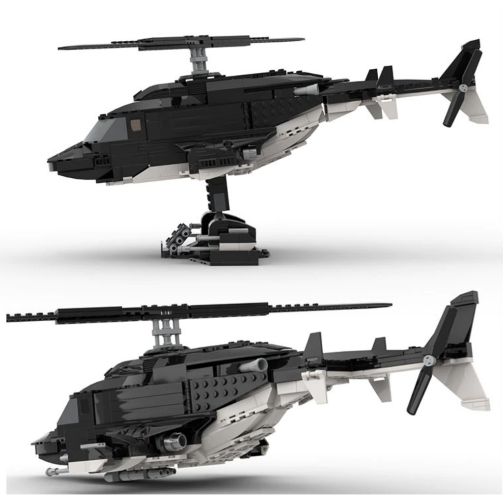 Airwolf Helicopter MOC-106288 Military With 703 Pieces