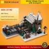 MOCBRICKLAND MOC-31149 Winter Village Church with Graveyard