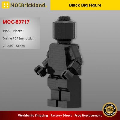 MOCBRICKLAND MOC-89717 Black Big Figure