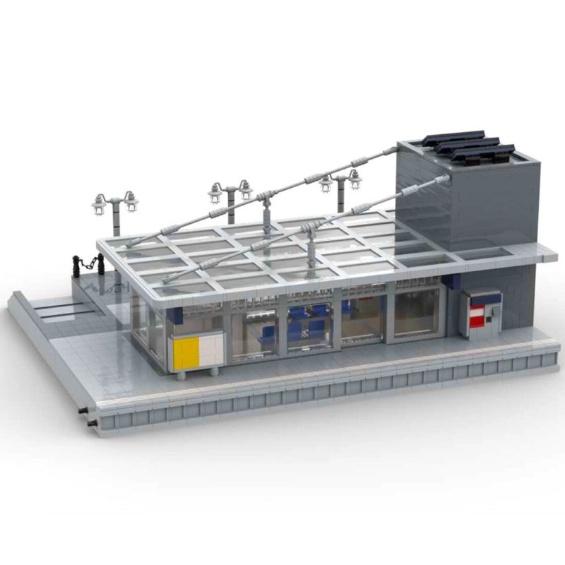 MOCBRICKLAND MOC-89677 Modern Railway Station