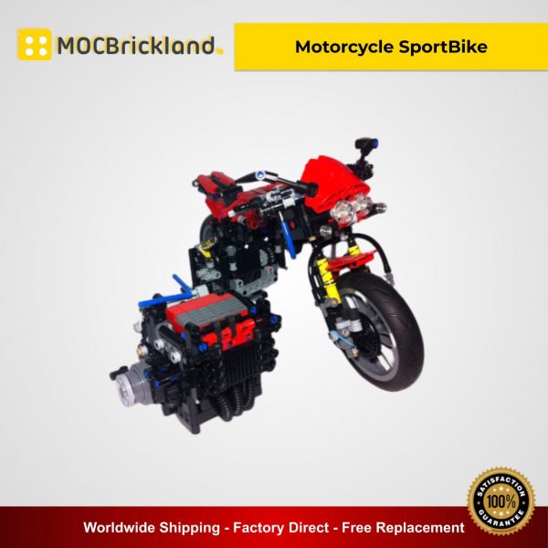 Motorcycle SportBike MOC 5295 Technic Designed By NikolayZubov With 913 Pieces