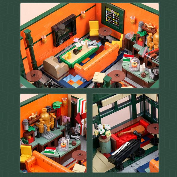 Central Perk Big Bang Theory Modular Friend Series Modular Building MOULD KING 16014 with 4488 pieces