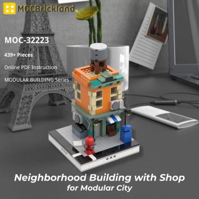 MOCBRICKLAND MOC-32223 Neighborhood Building with Shop for Modular City