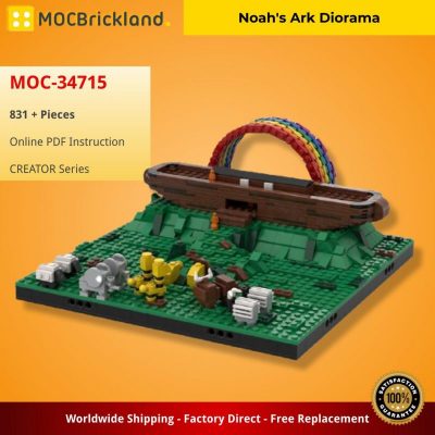 MOCBRICKLAND MOC-34715 Noah’s Ark Diorama