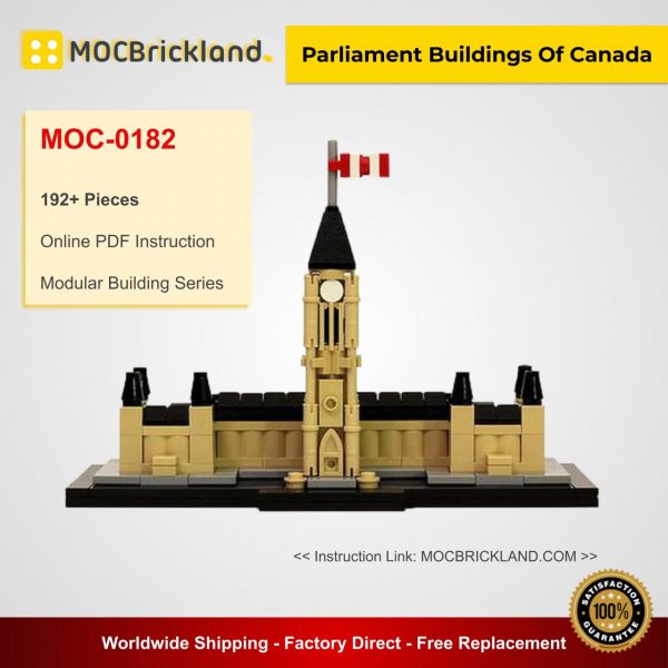 Parliament Buildings Of Canada MOC 0182 Modular Building Designed By JKBrickworks