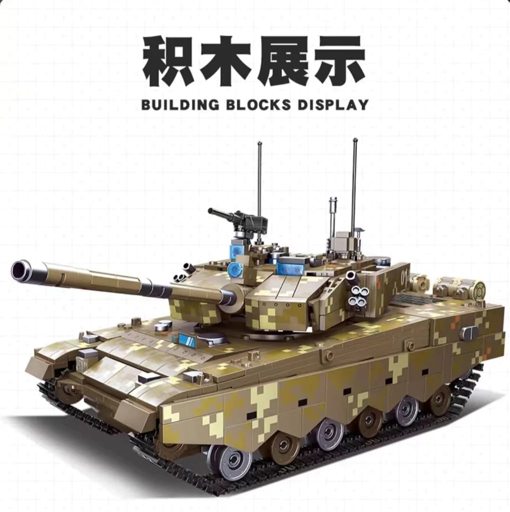 ZTZ-99A MBT Main Battle Tank JIE STAR 61038 Military With 1298 Pieces