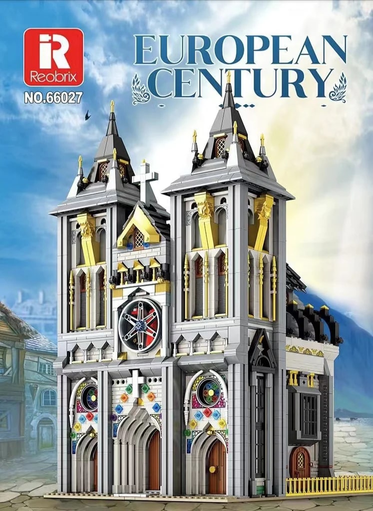 European Century Medieval Church Reobrix 66027 Modular Building With 3468 Pieces