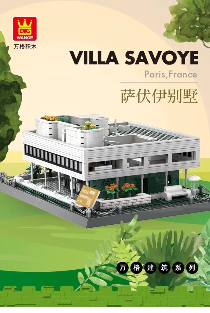  Villa Savoy WANGE 5237 Modular Building With 1226 Pieces