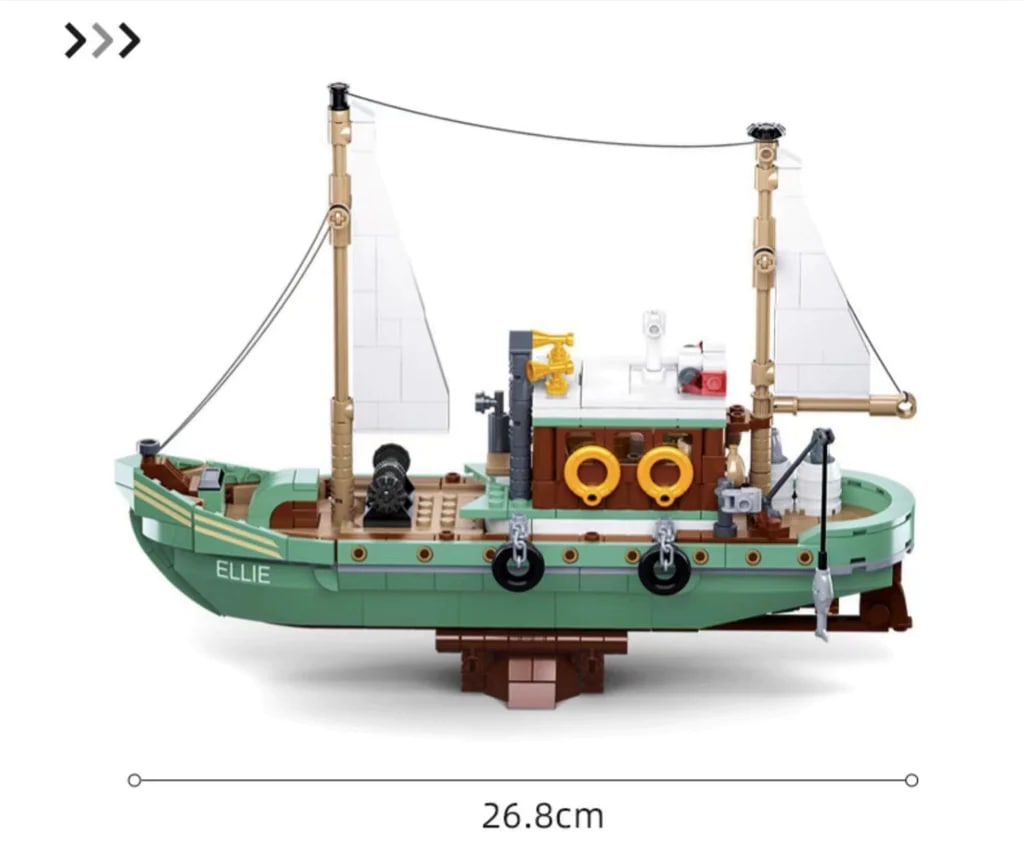 Fishing Boat SLUBAN M38-B1119 Creator With 610 Pieces