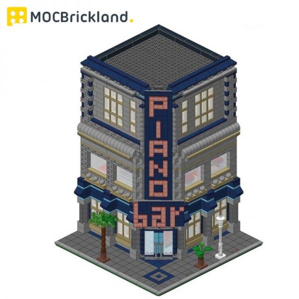 Piano Bar MOC 11036 Modular Building designed By BrickVice With 3116 Pieces