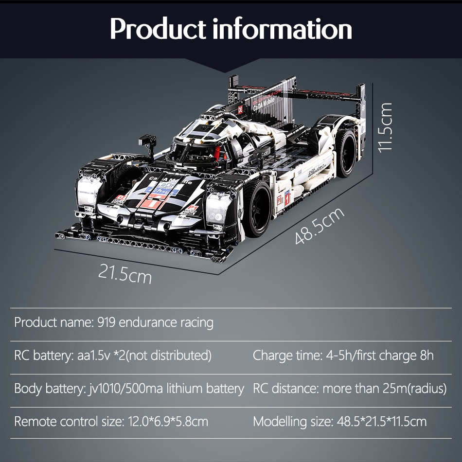 CADA C61016 Porsche 919 Hybrid Sports-Car