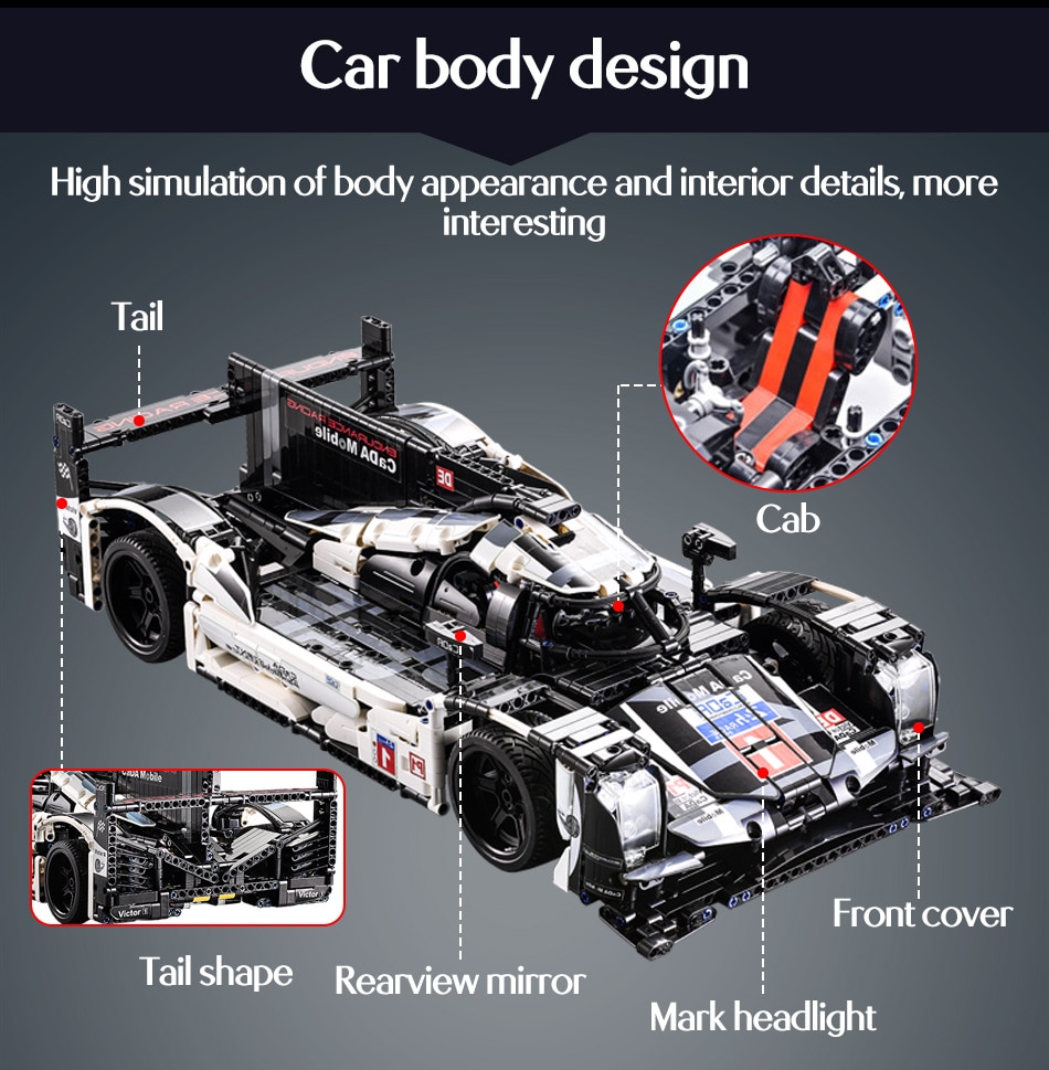 CADA C61016 Porsche 919 Hybrid Sports-Car