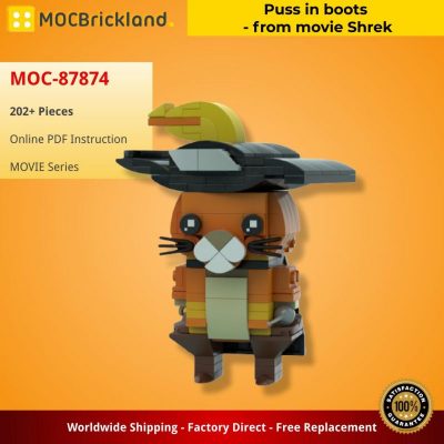 MOCBRICKLAND MOC-87874 Puss in Boots – from Movie Shrek