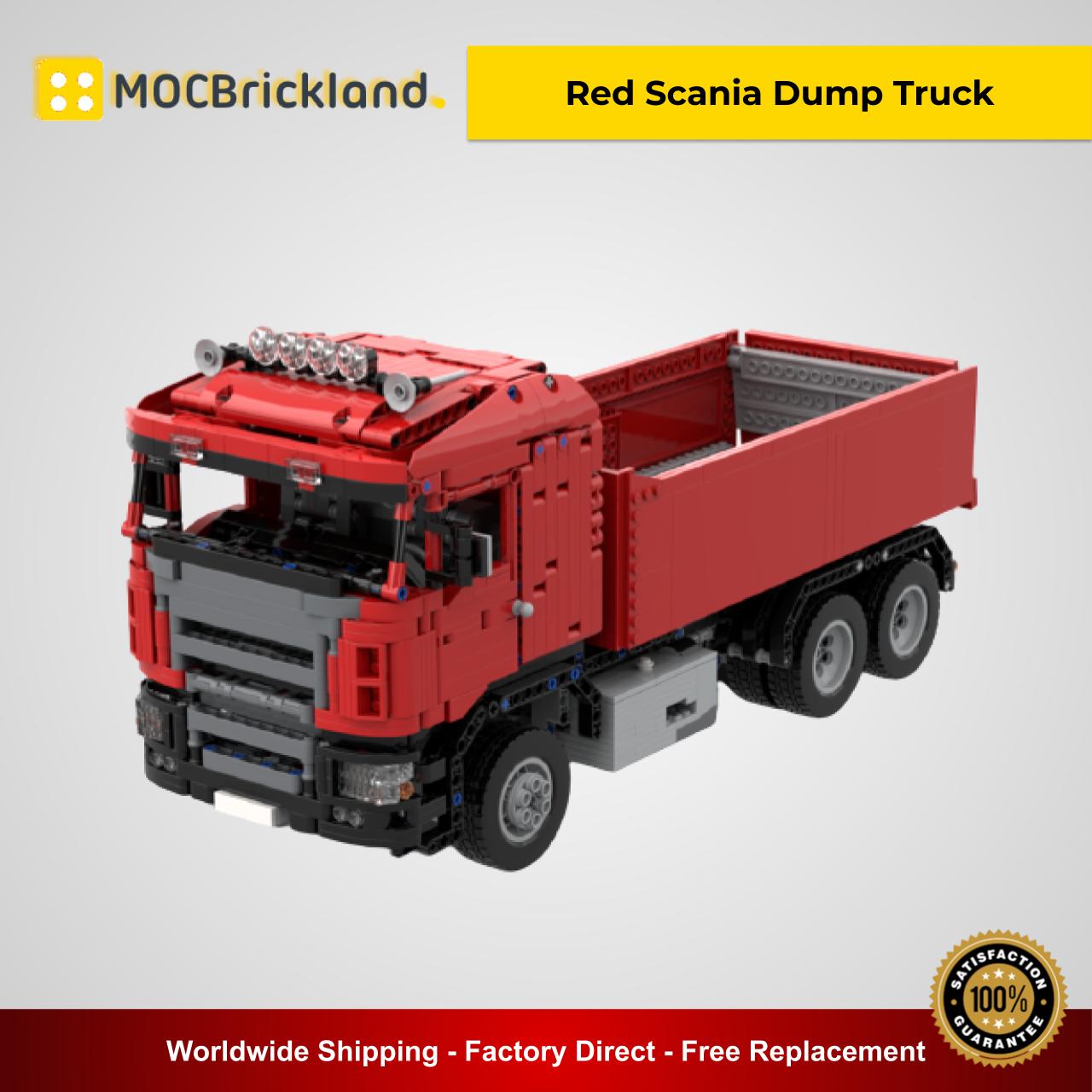 Red Scania Dump Truck MOC 38781 Technic Designed By Springer83 With 1838 Pieces