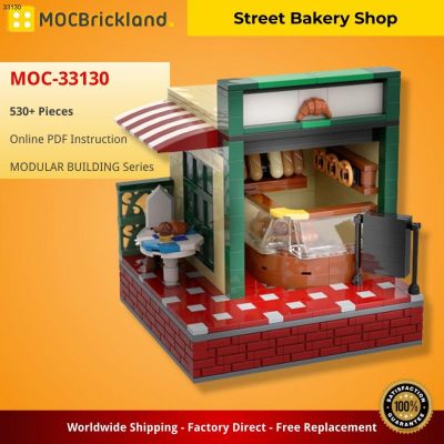 MOCBRICKLAND MOC-33130 Street Bakery Shop