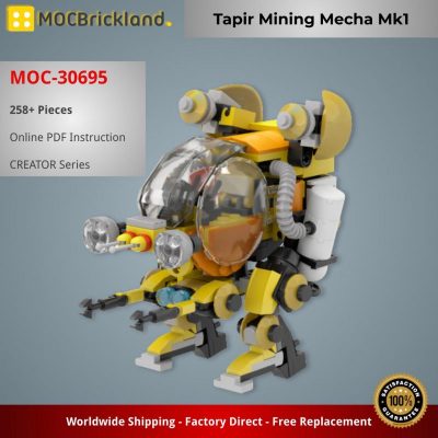 MOCBRICKLAND MOC-30695 Tapir Mining Mecha Mk1