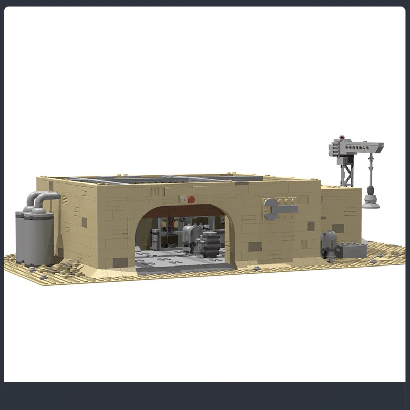 MOCBRICKLAND MOC-68515 Tatooine Mos Eisley Repair Garage