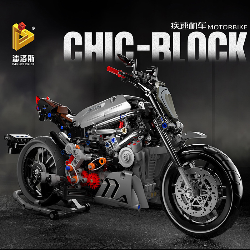 TECHNIC PANLOS 672002 CHIC-Block Motorbike Ducati Devil