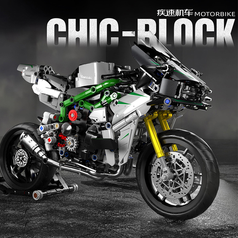 TECHNIC PANLOS 672003 CHIC-Block Motorbike Kawasaki Ninja