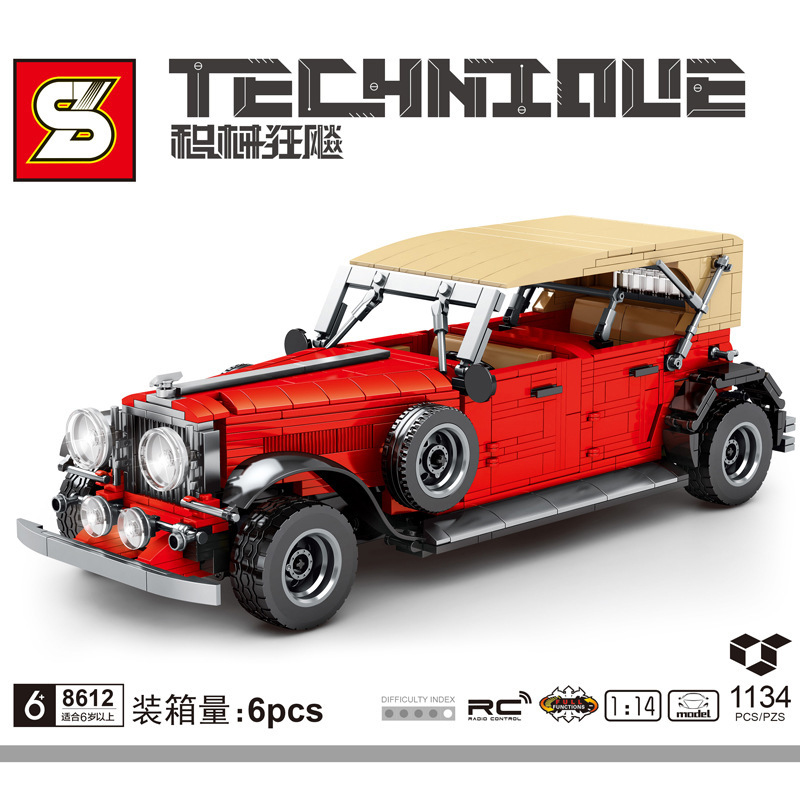 Technic SY 8612 Juggernaut Frenzy: Red Classic Car 1:14 with RC