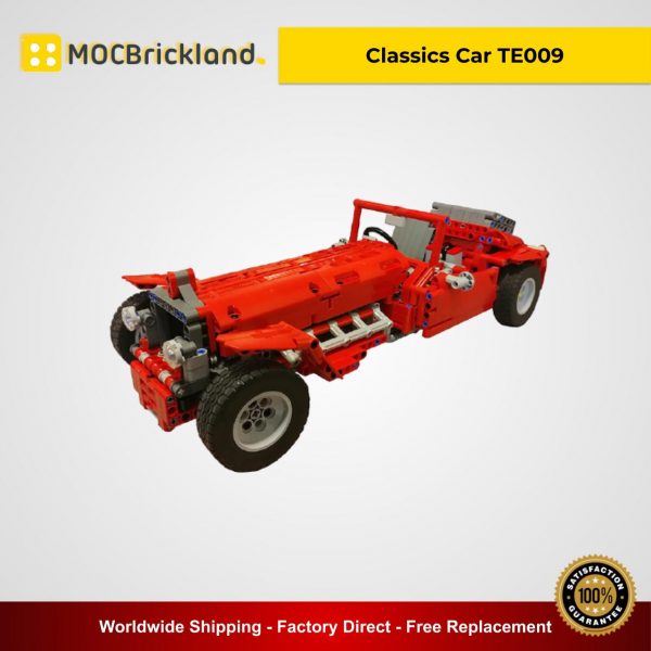 Classics Car TE009 Technic MOC 3740 with 1289 pieces