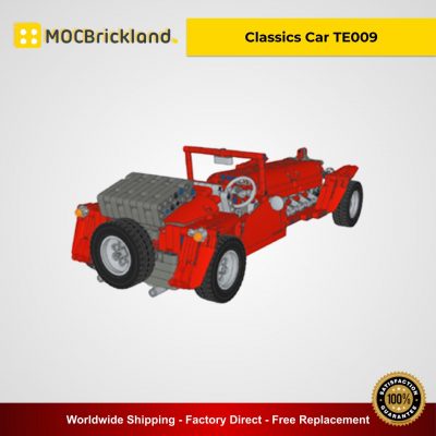 Classics Car TE009 Technic MOC 3740 with 1289 pieces