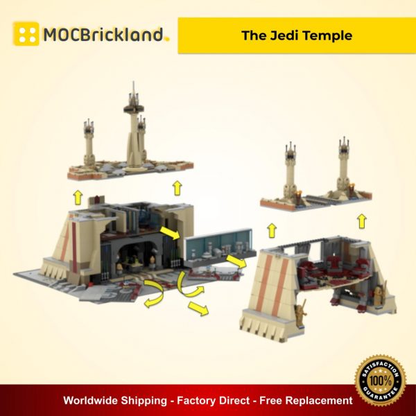 The Jedi Temple MOC 40522 Star Wars Designed By ZeRadman With 3421 Pieces
