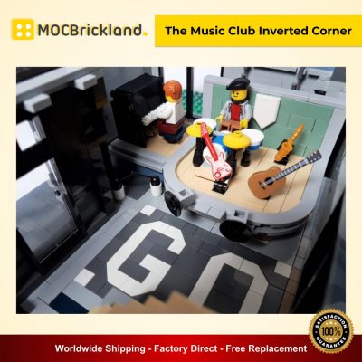 The Music Club Inverted Corner MOC 15858 Modular Building Alternative LEGO 10255 Designed By Huaojozu
