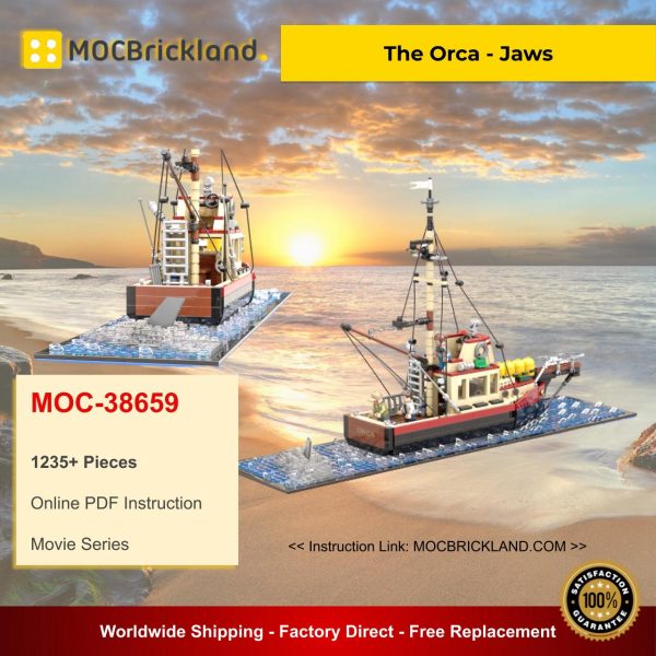 The Orca - Jaws MOC 38659 Movie Designed By Arconoide With 1235 Pieces