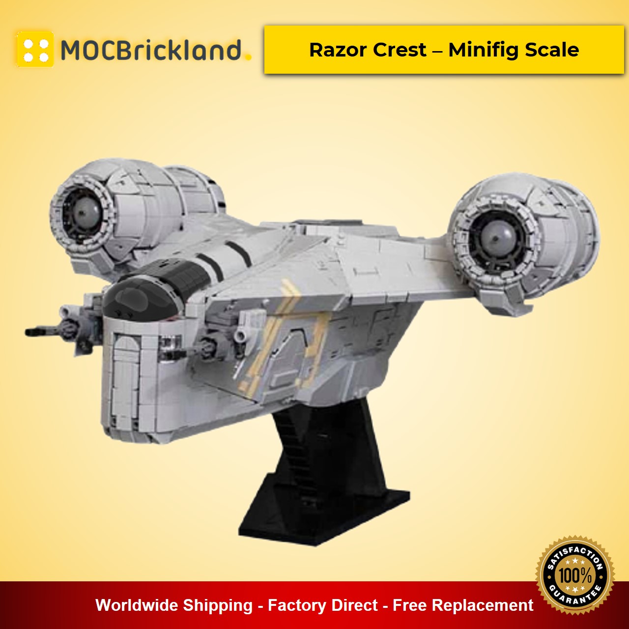 Star Wars MOC-90096 Razor Crest – Minifig Scale MOCBRICKLAND 