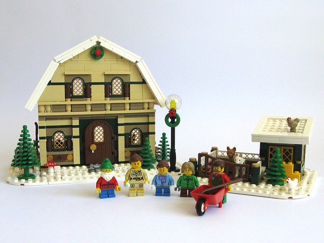 Winter Barn House MOC 10631 City Designed By Kristel With 746 Pieces