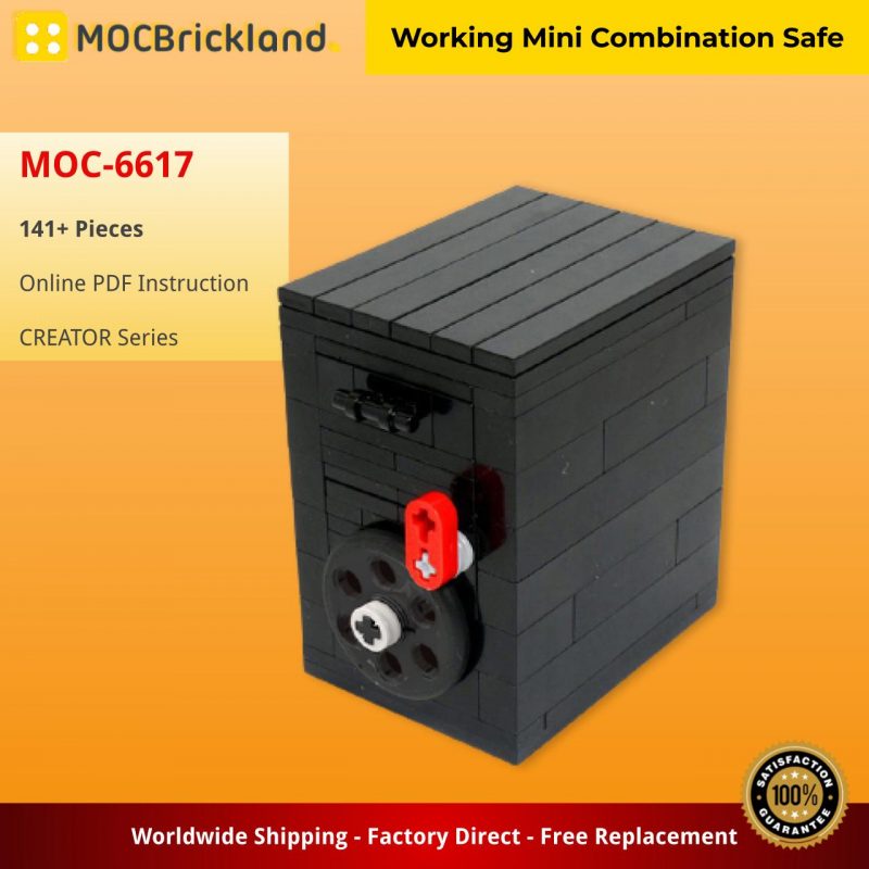 MOCBRICKLAND MOC-6617 Working Mini Combination Safe