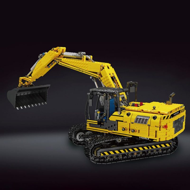 Mould King 17032 Yellow Link Belt 250 X 3 Mechanical Excavator