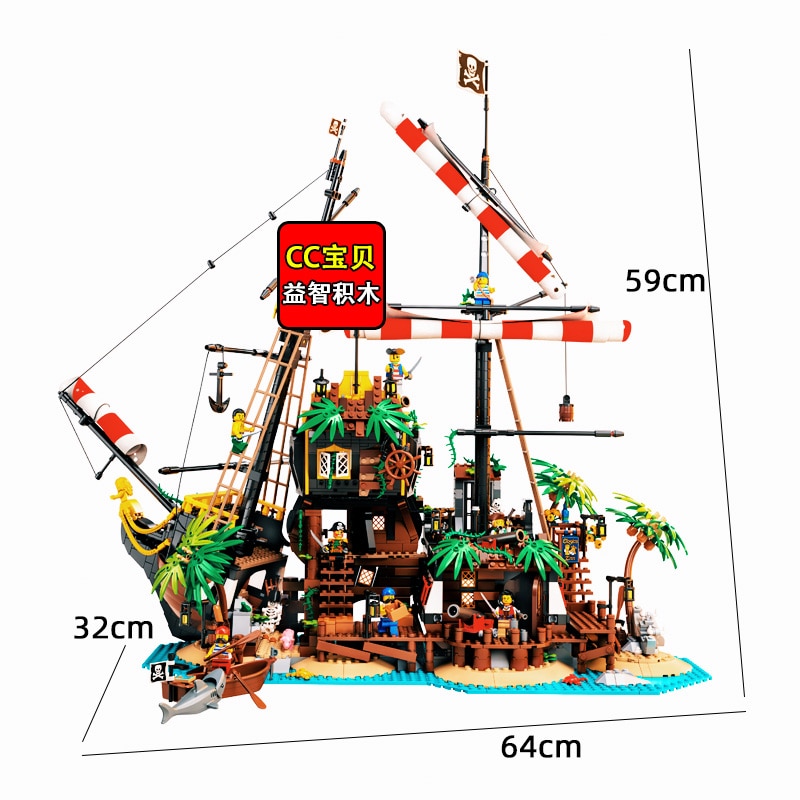 ZEBRA 698998 Pirates of Barracuda Bay Compatible With MOC 21322